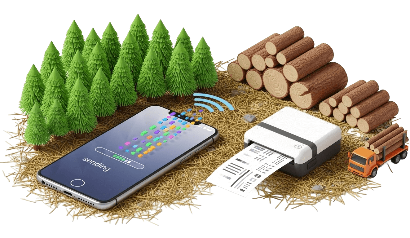 Utskrift av dokument direkt från mobilapplikationen